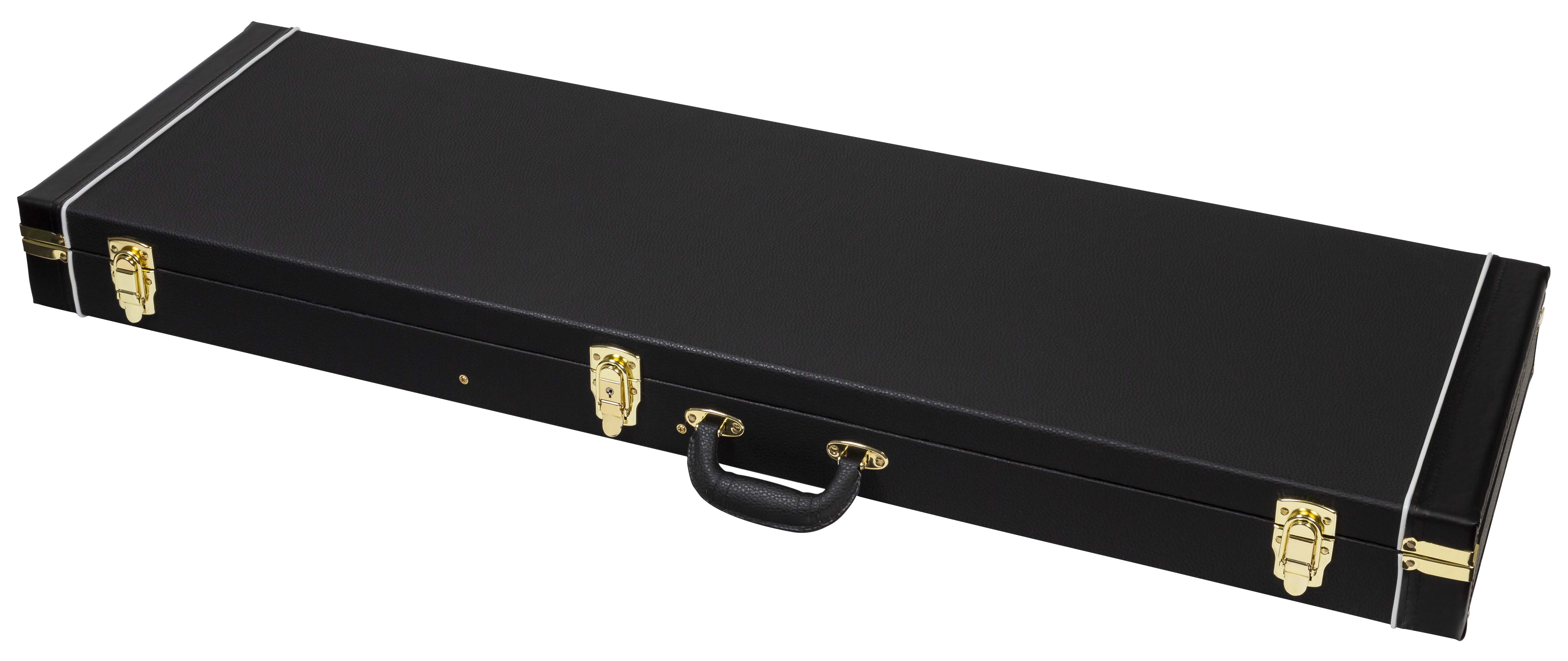 PROEL CWCEBR - Custodia rettangolare in legno per basso elettrico, con rivestimento esterno in similpelle ed interno in morbido velluto nero.